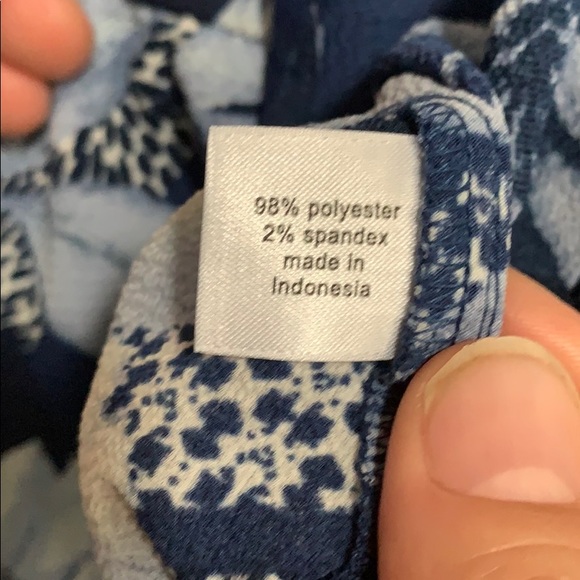 Lane Bryant Blue Flutter Sleeve Faux-Wrap Top, 20 - Picture 6 of 6